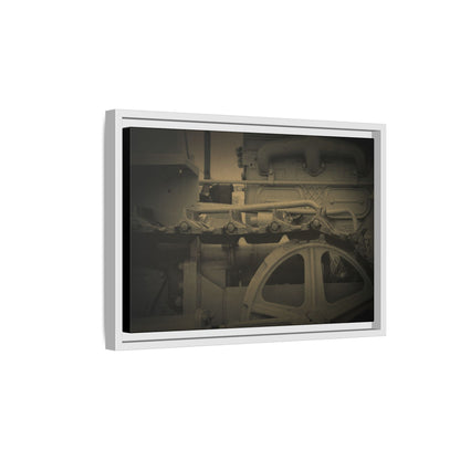 Vintage Track Detail | Framed Wall Art on Stretched Canvas