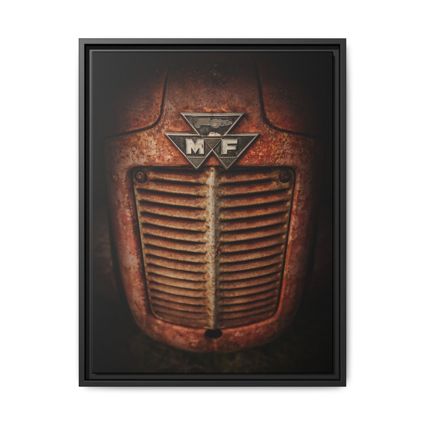 Vintage Rusty Massey Grill on Canvas