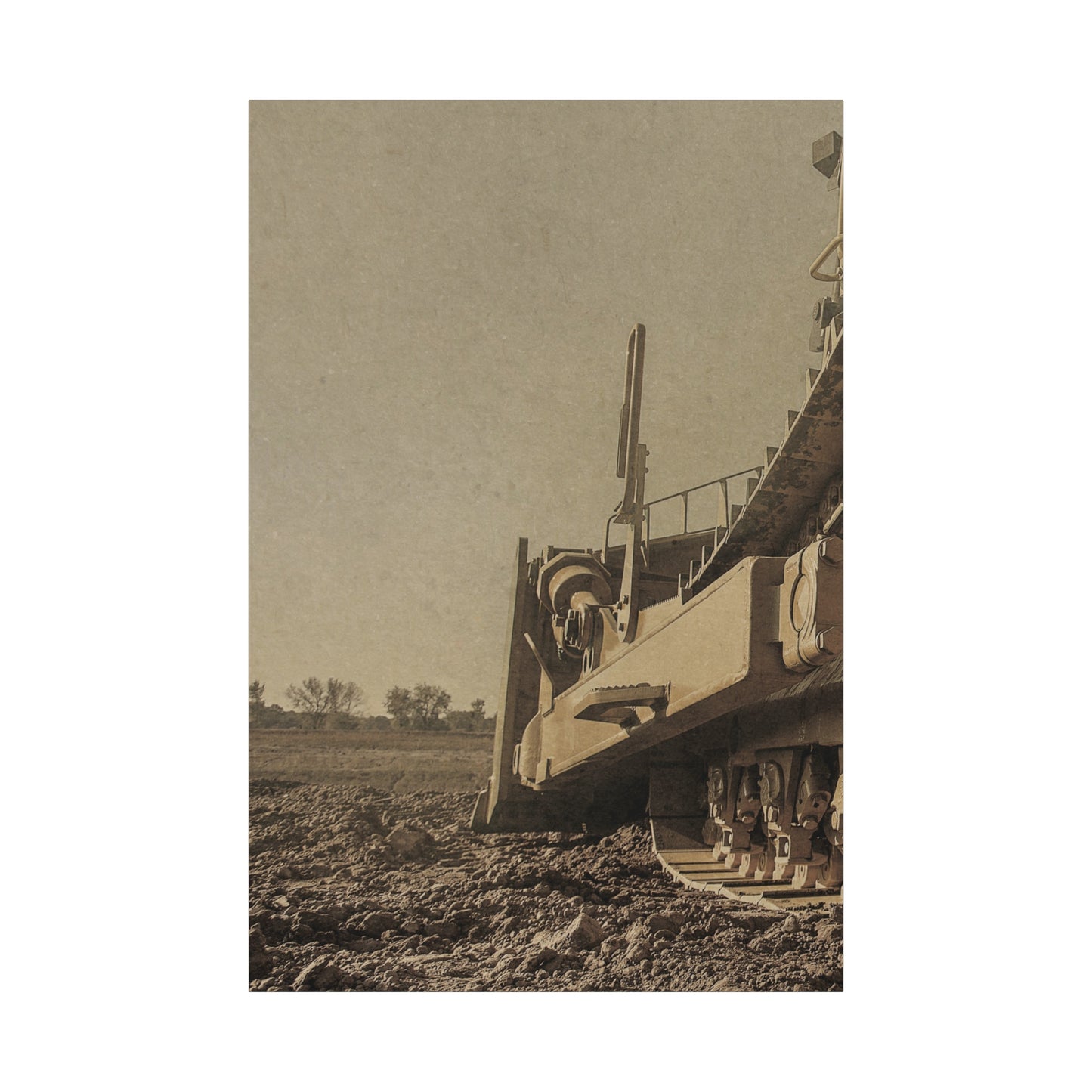 Epic D8 Dozer Track Triptych | Left Panel