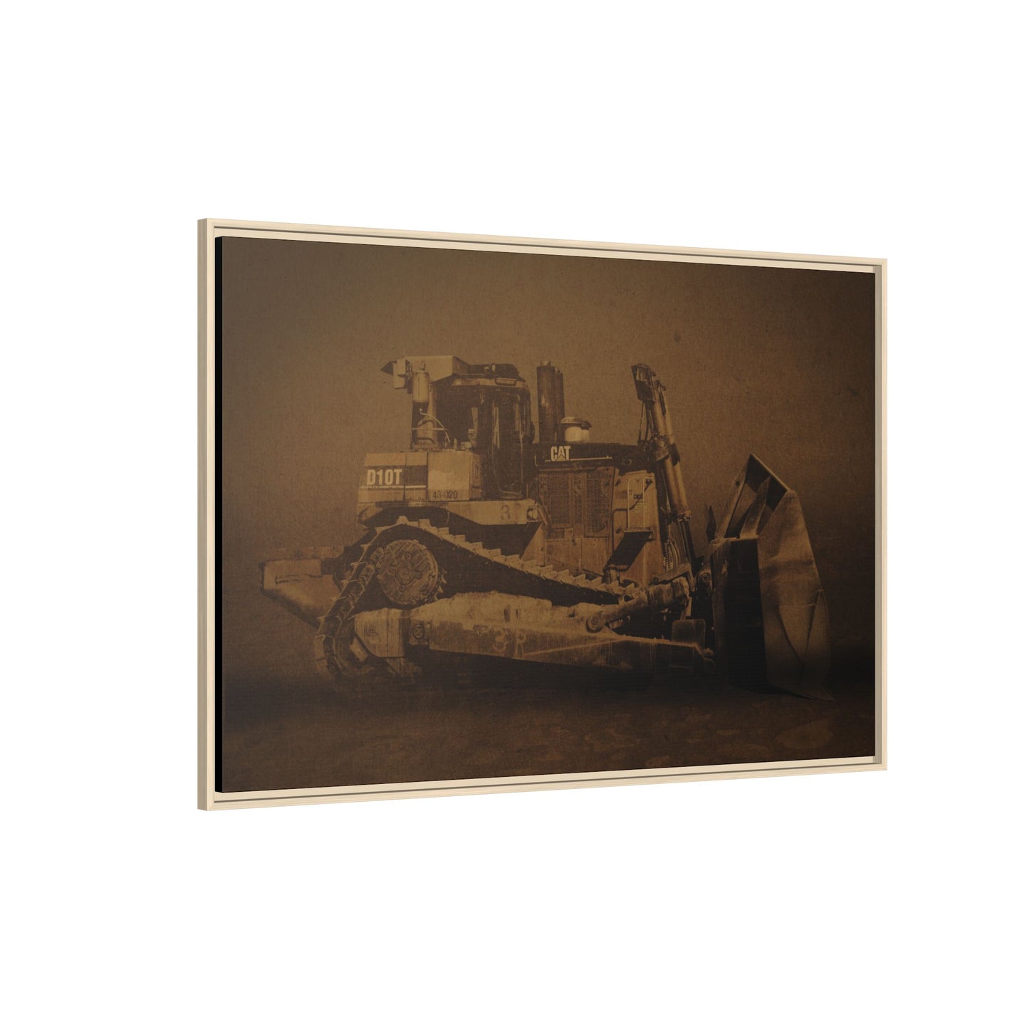 Classic Crawler D10T Photo Wall Art on Canvas