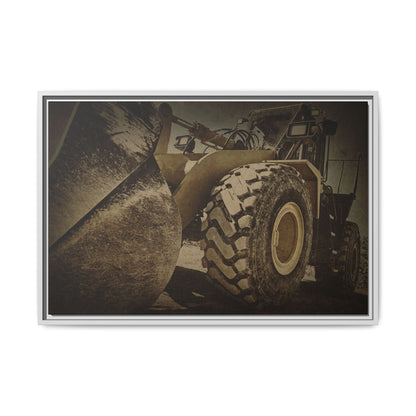 Big Bucket Loader | Framed Wall Art on Stretched Canvas