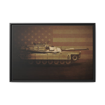 Abrams M1 Tank | Framed Wall Art on Stretched Canvas