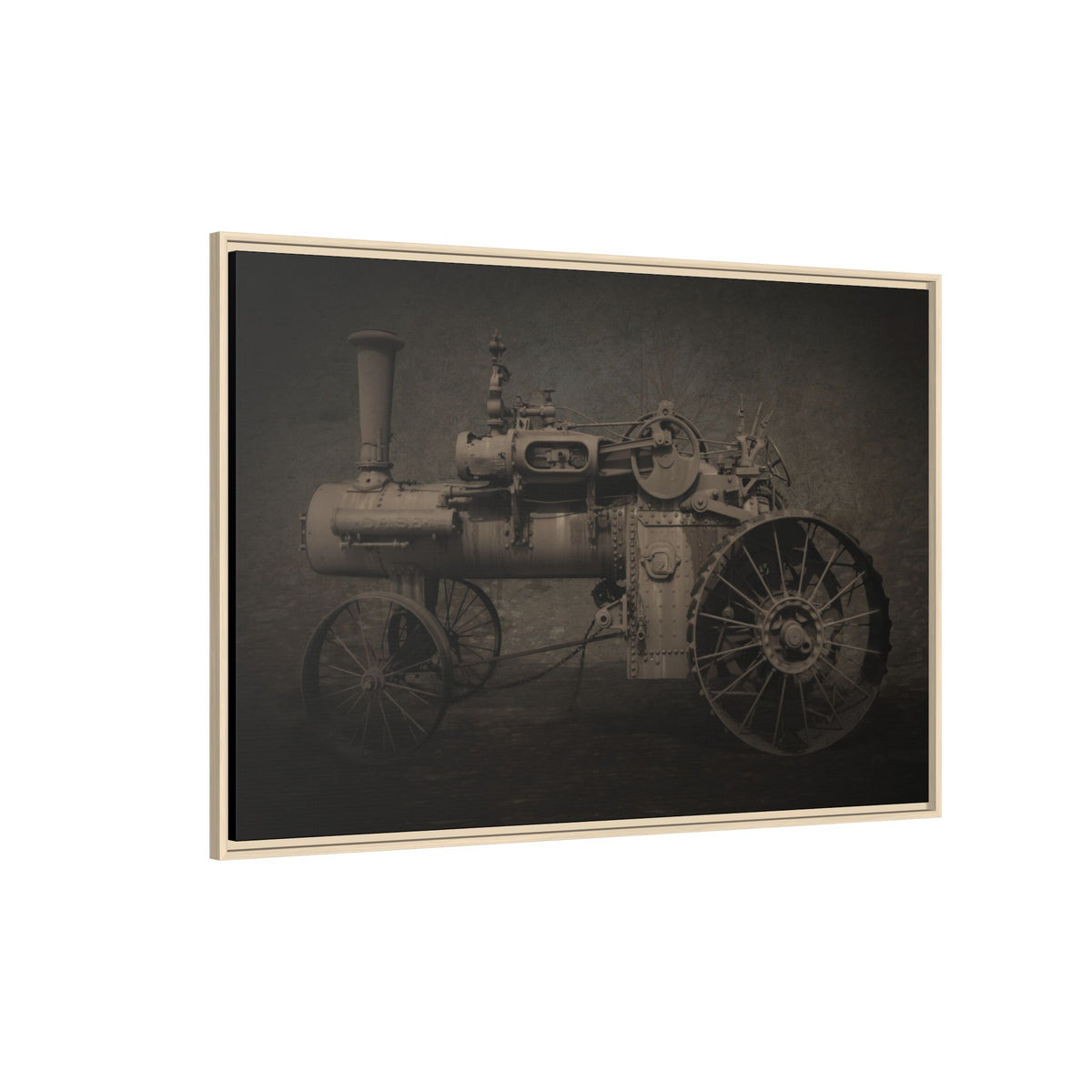 Vintage CASE 65 HP Tractor Photo Wall Art on Canvas