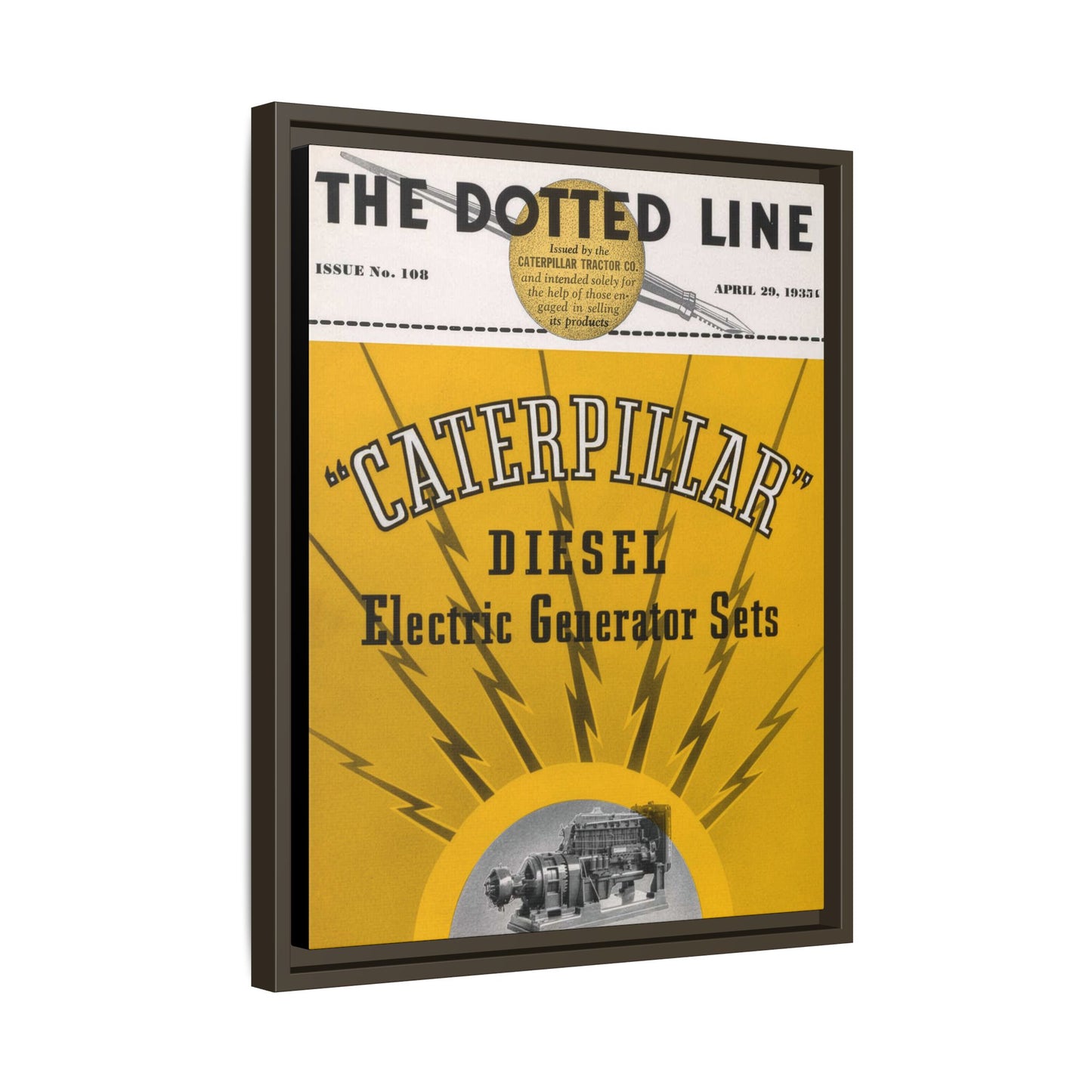 Electric Diesel Generator Sets | Matte Canvas Framed Wall Art