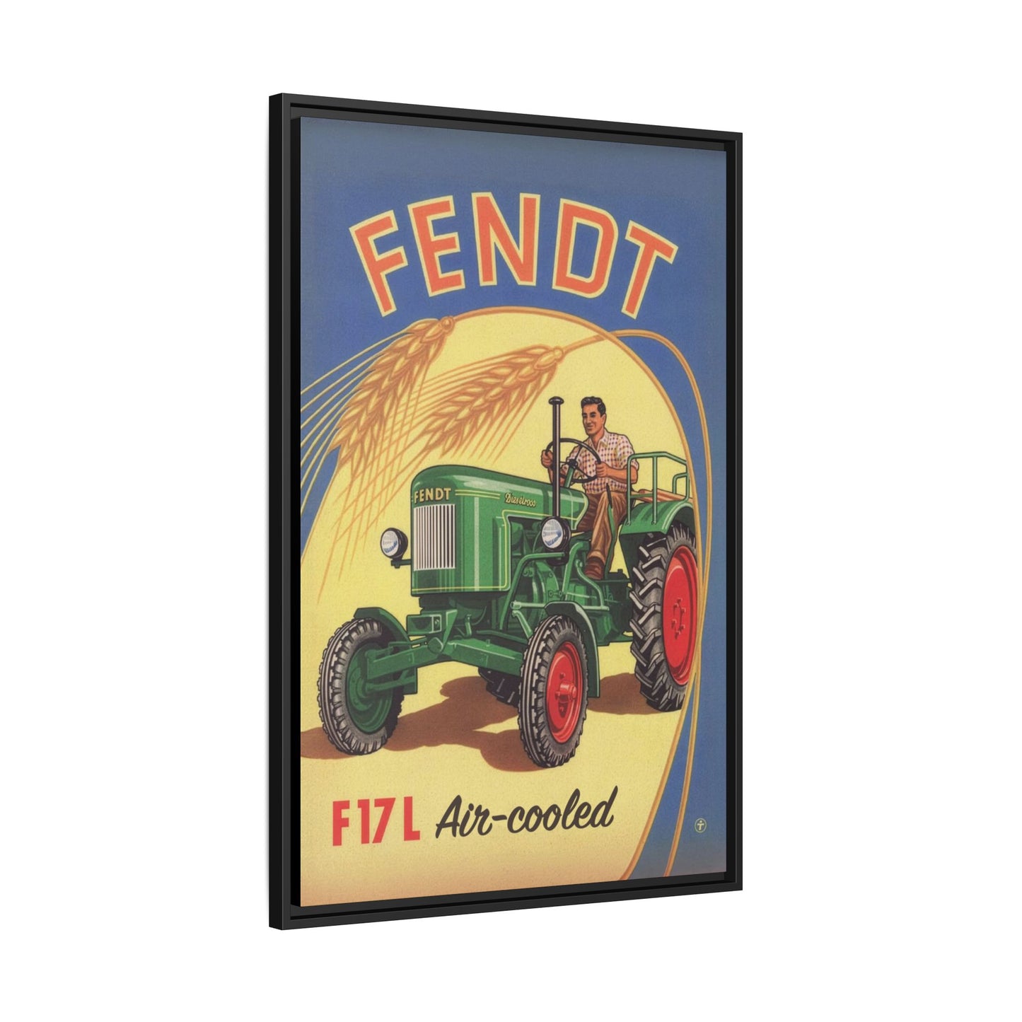 Vintage Fendt 12HP Advertisement | Wall Art on Framed Canvas