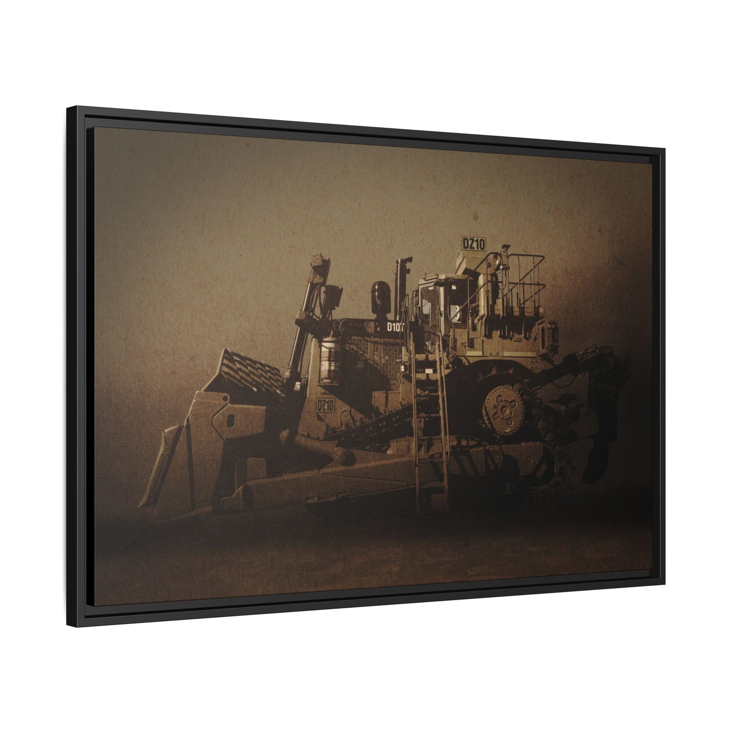 Classic D10Z Dozer | Framed Wall Art on Stretched Canvas
