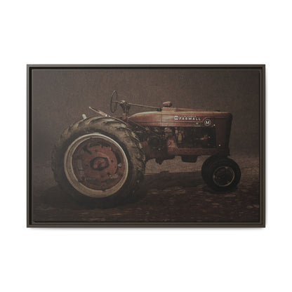 Vintage Farmall M Tractor | Framed Wall Art on Stretched Canvas