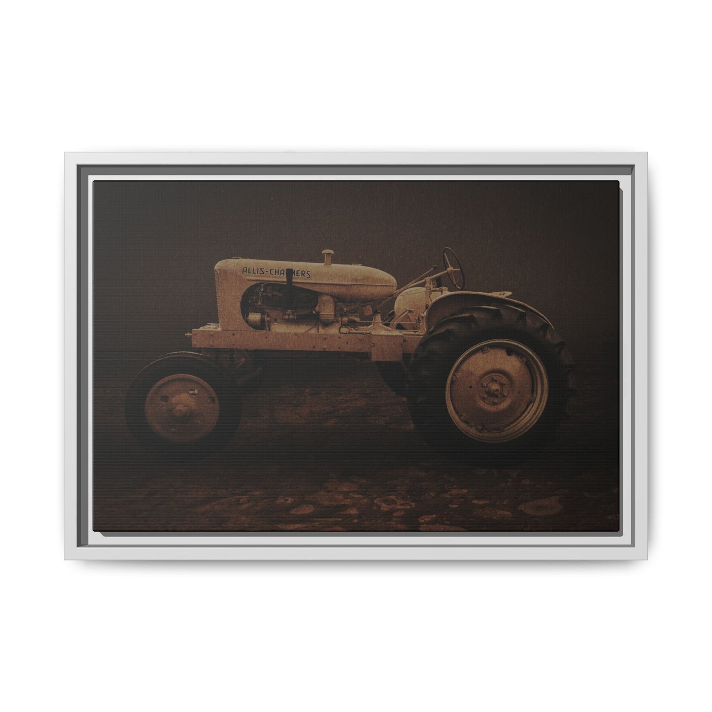 Vintage Allis Chalmers WC | Framed Wall Art on Stretched Canvas