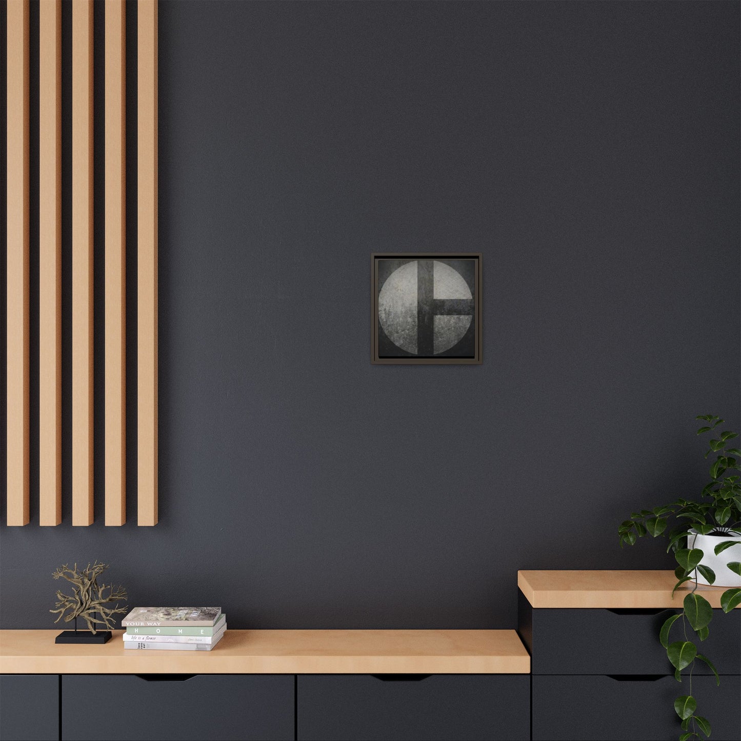 C Moon  | Framed Wall Art on Stretched Canvas