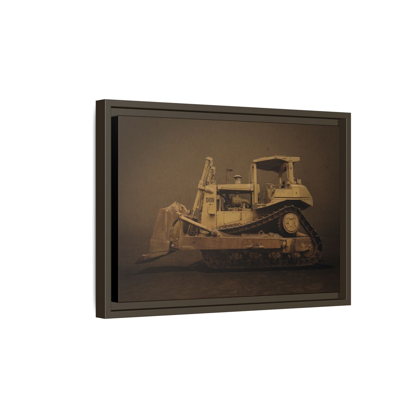 Legacy D8N Dozer Photo Wall Art on Framed Canvas | Industrial Artwork