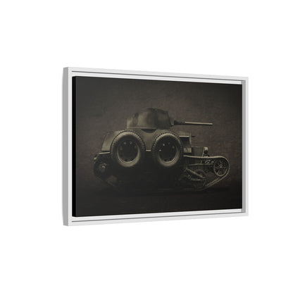 Vintage WWII  Schofield Tank Photo Art on Framed Canvas