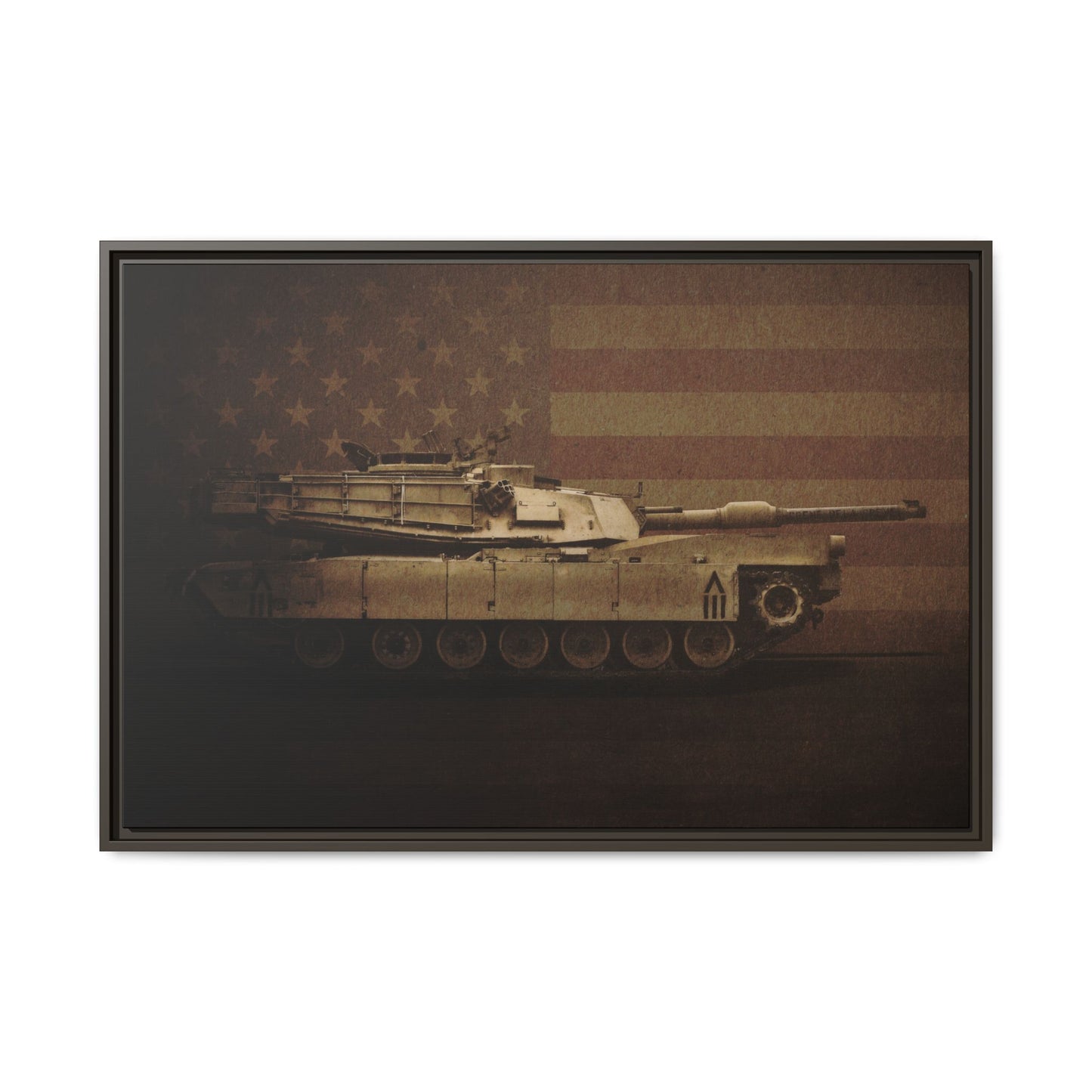 Abrams M1 Tank | Framed Wall Art on Stretched Canvas