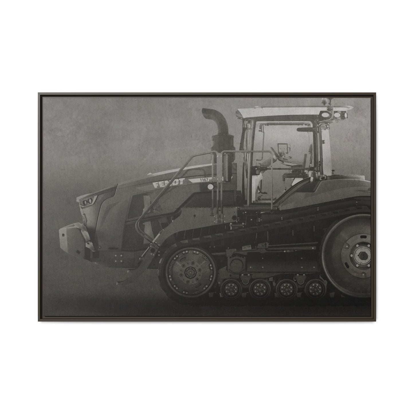 Fendt 110 Track Side View | Framed Photo Wall Art on Canvas