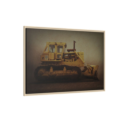 Classic D9H Dozer Photo Wall Art on Framed Canvas | Industrial Artwork