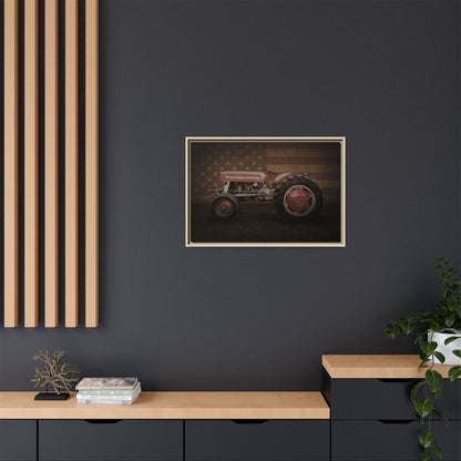 Patriotic Massey 135 | Framed Wall Art on Stretched Canvas