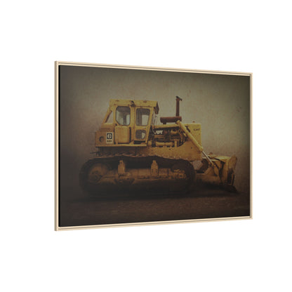 Classic D9H Dozer Photo Wall Art on Framed Canvas | Industrial Artwork
