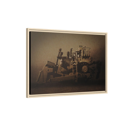 Classic D10Z Dozer | Framed Wall Art on Stretched Canvas