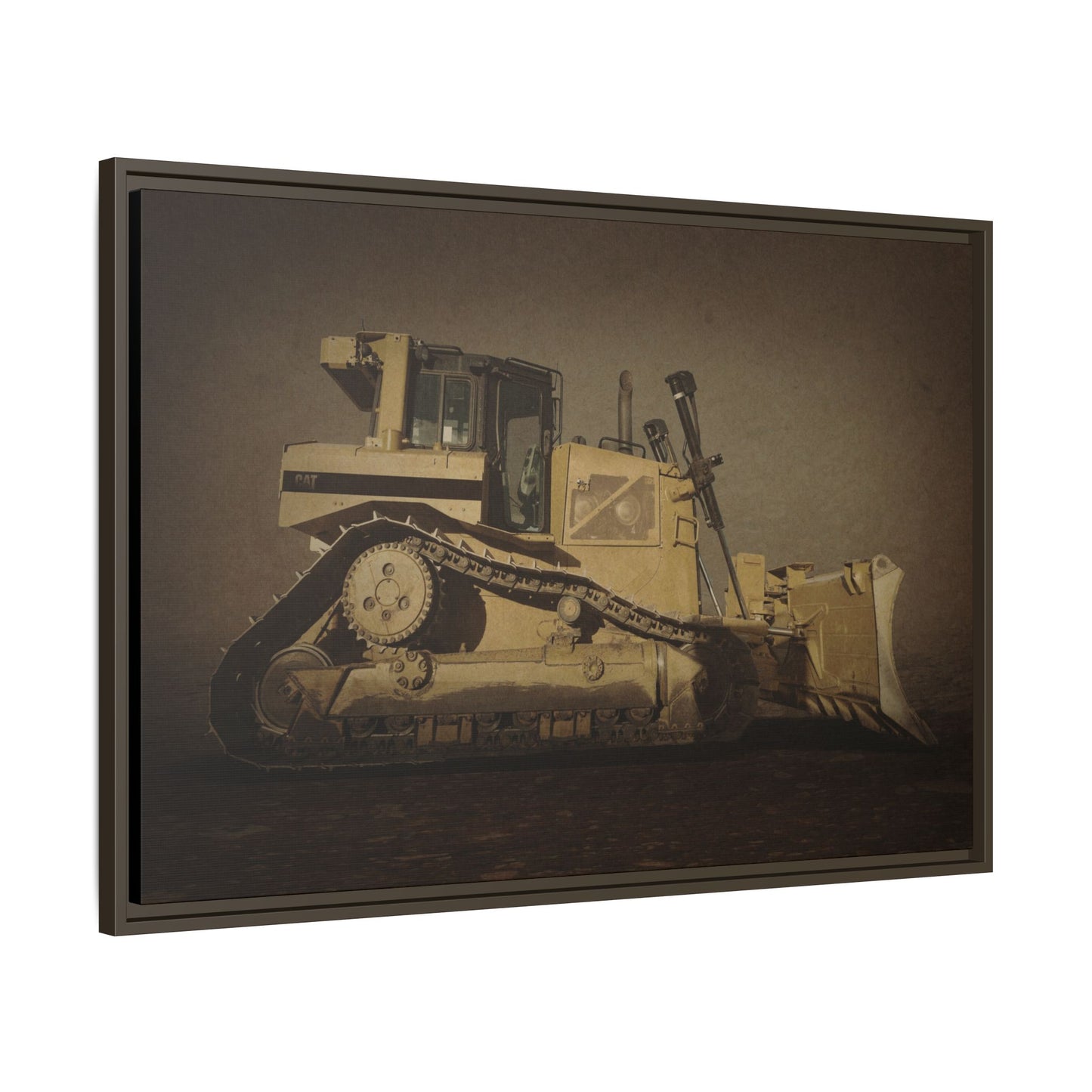 D8 Classic 90's Dozer | Framed Wall Art on Stretched Canvas