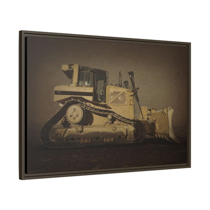 D8 Classic 90's Dozer | Framed Wall Art on Stretched Canvas