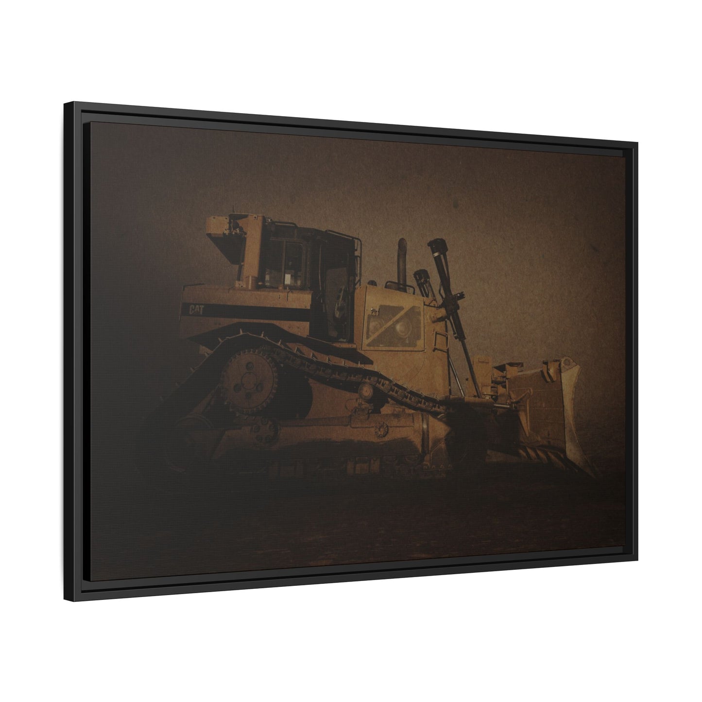 D8 Classic 90's Dozer | Framed Wall Art on Stretched Canvas