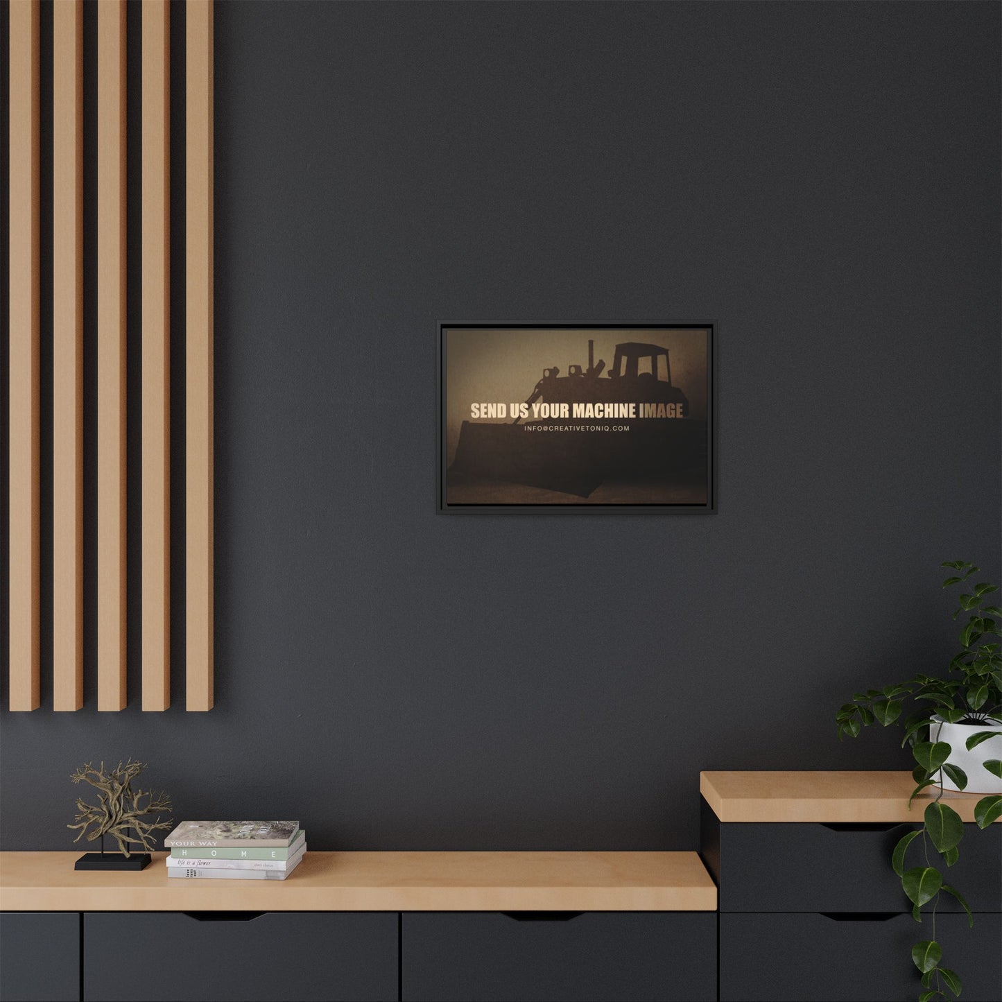 Personalized Machine Art | Framed Photo Wall Art on Canvas