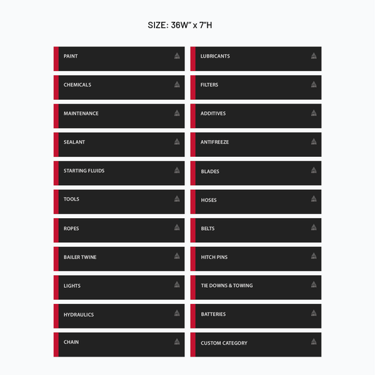 AGCO Category Fixture Signage