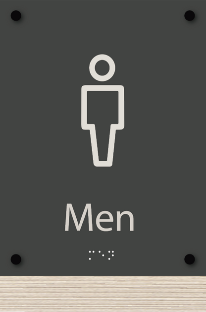 ADA Restroom Signage – Wood Backer