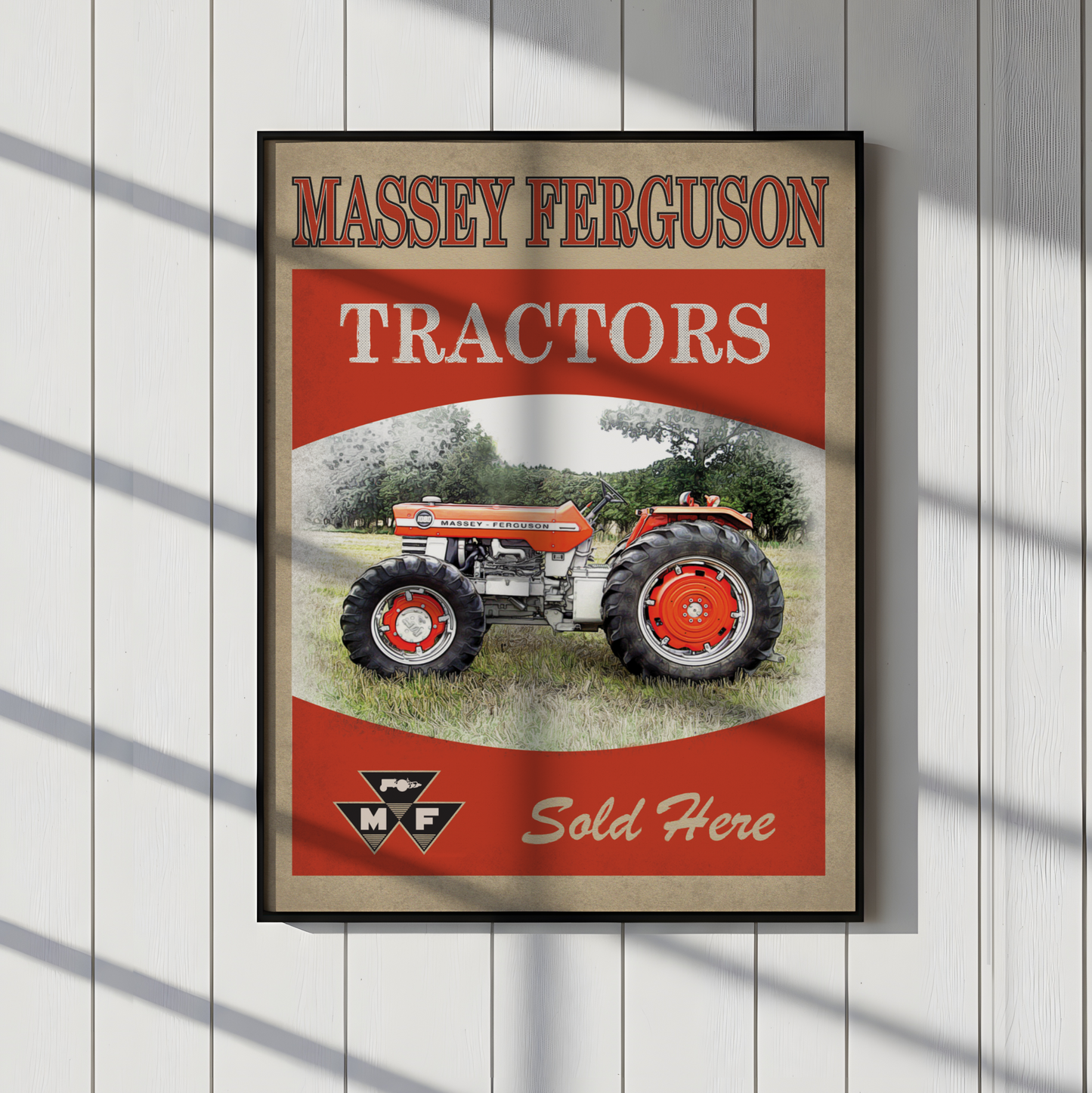Massey Tractors Sold Here Metal Sign