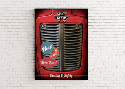 Classic Massey Grill Metal Sign