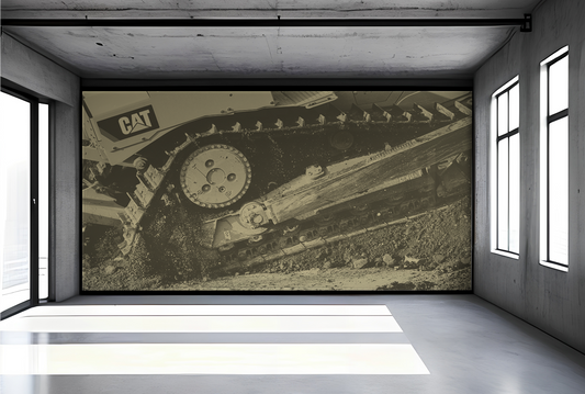 CAT Dozer Undercarriage Mural