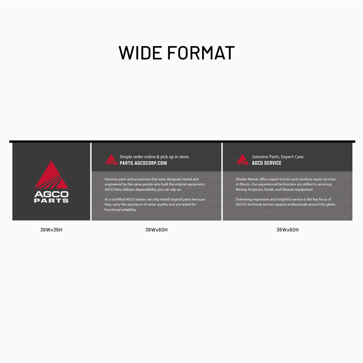 Policy Panel - SEG - Horizontal Band - Dark Gray - AGCO Branded