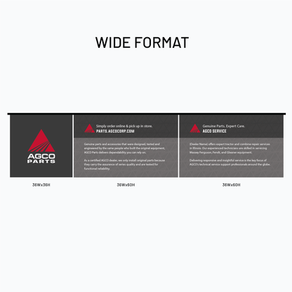 Policy Panel - SEG - Horizontal Band - Dark Gray - AGCO Branded