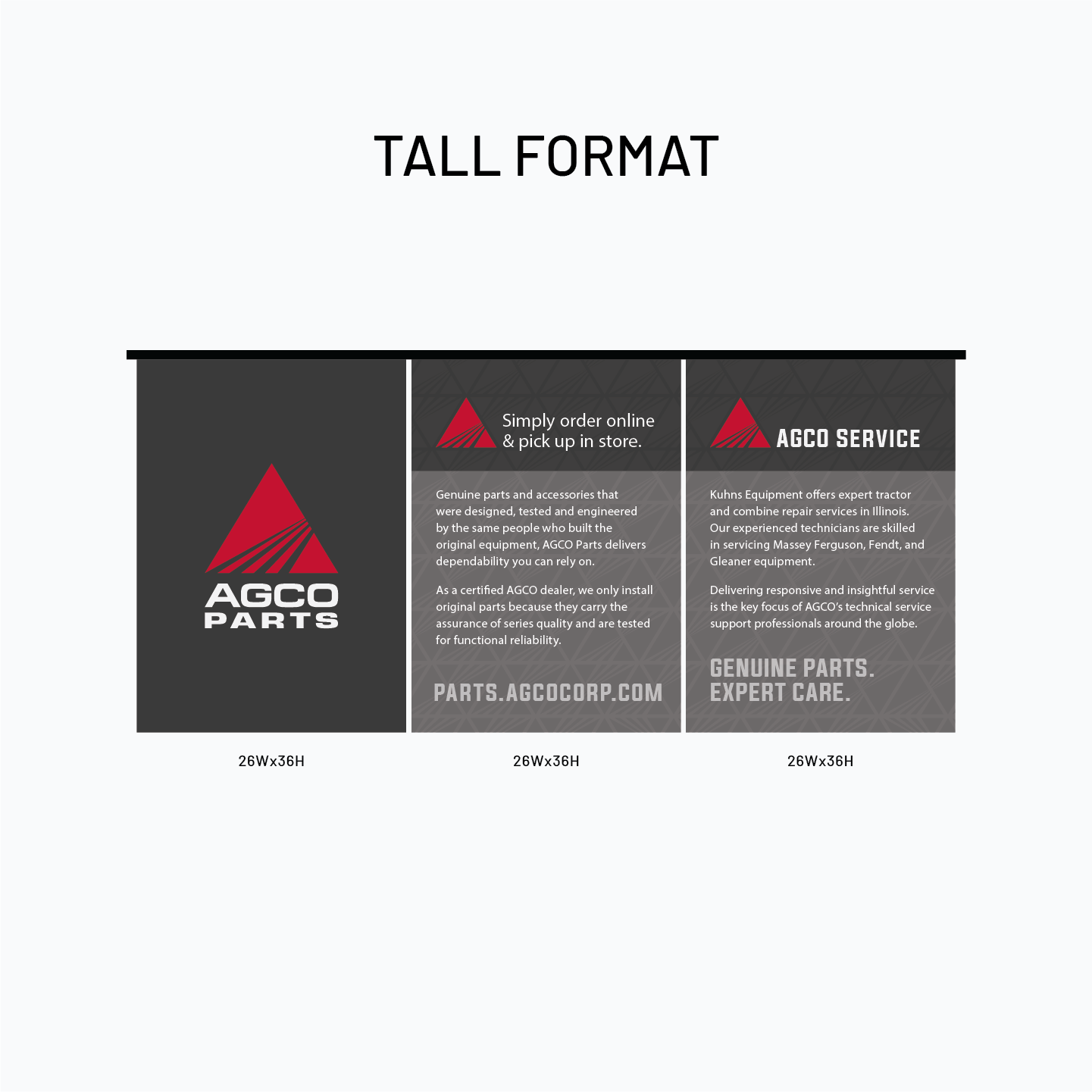 Policy Panel - SEG - Horizontal Band - Dark Gray - AGCO Branded