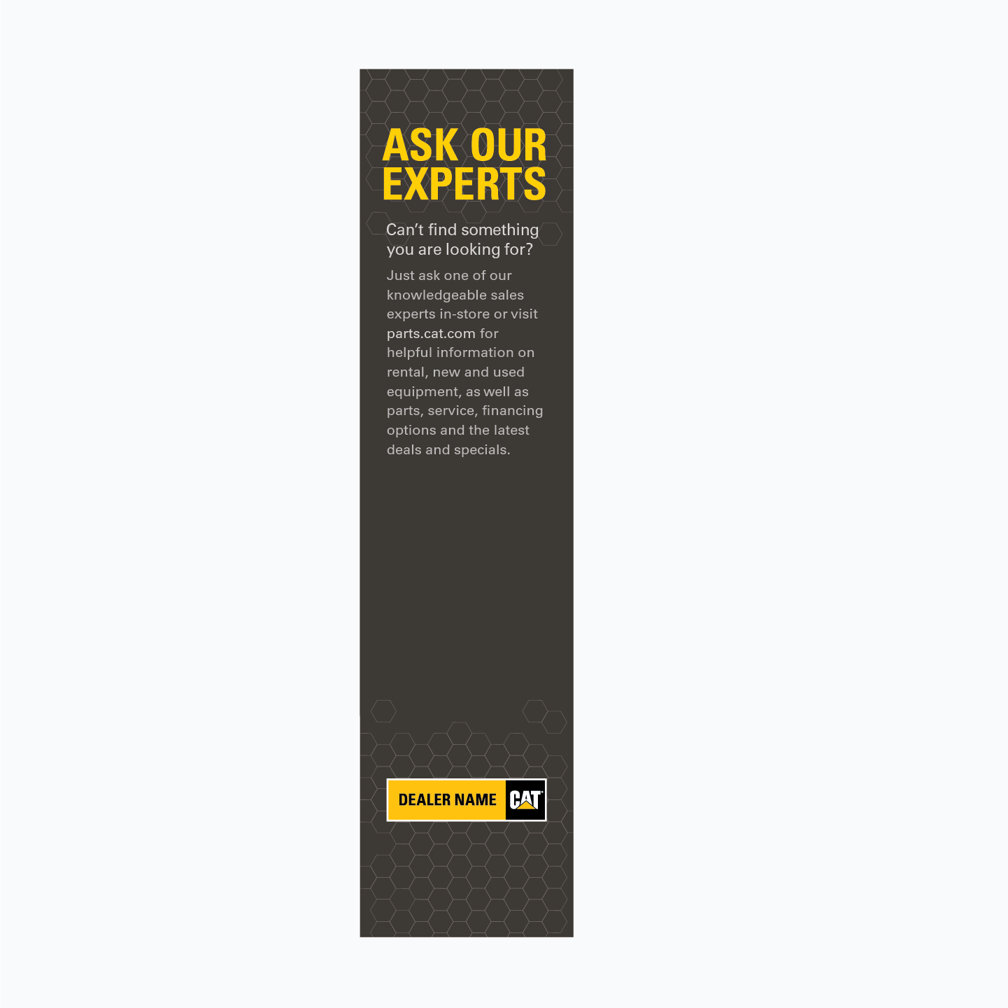 CAT Stanchion Signage