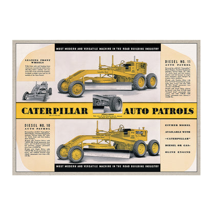 Caterpillar "Auto Patrols" Metal Sign
