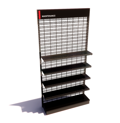 96" Premium Lozier Wall Merchandiser: 48"w x 96"h