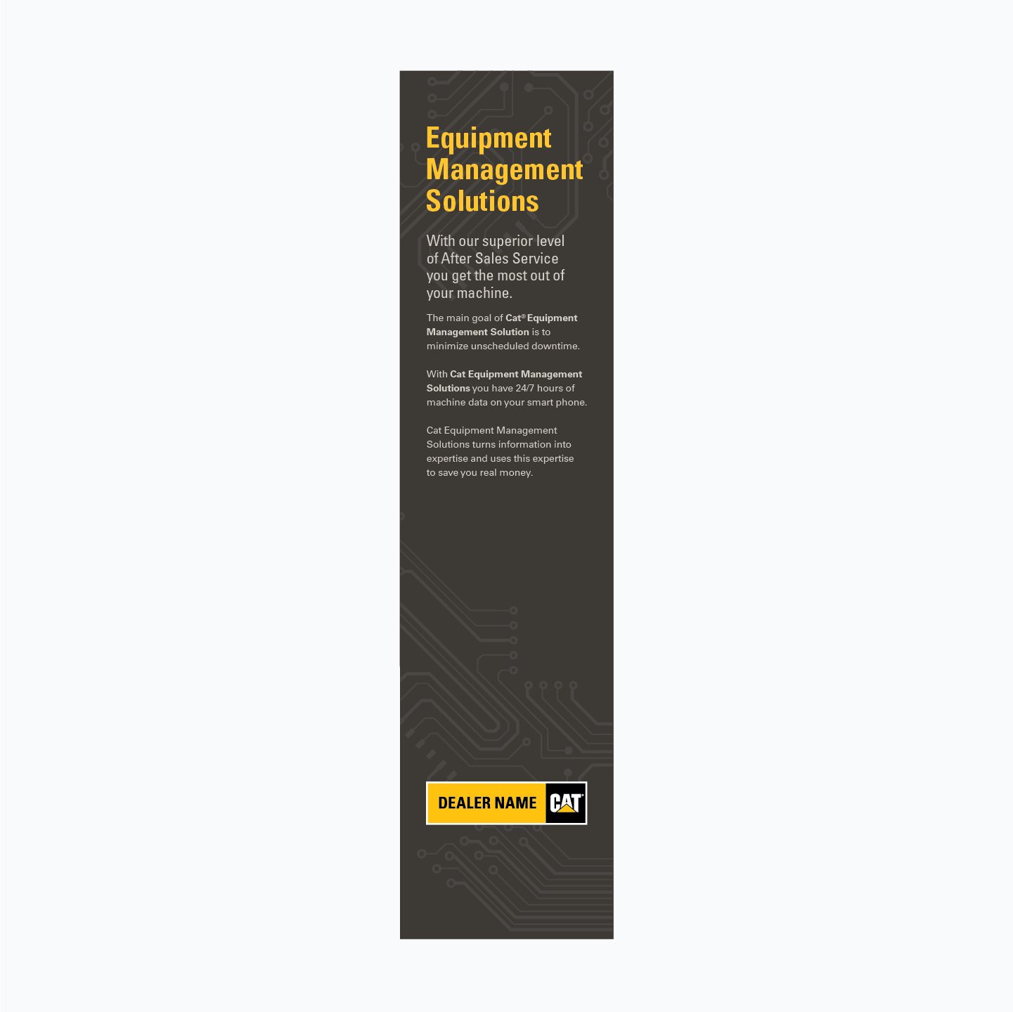CAT Stanchion Signage