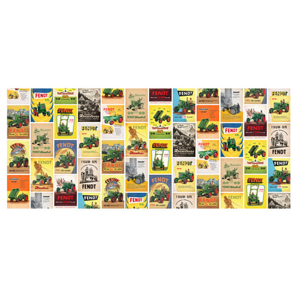 Vintage Fendt Ad Collage Wall Covering