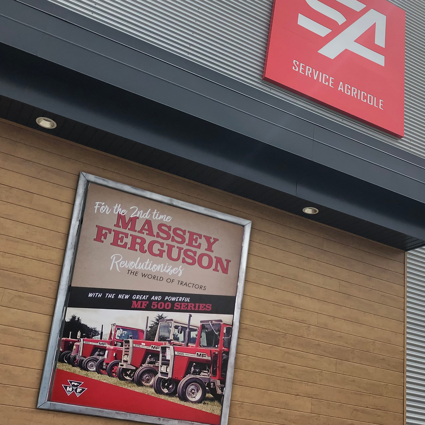 Massey Revolution Metal Sign