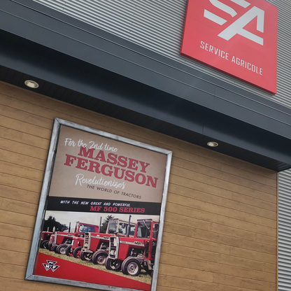 Massey Revolution Metal Sign