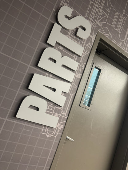 Department Lettering