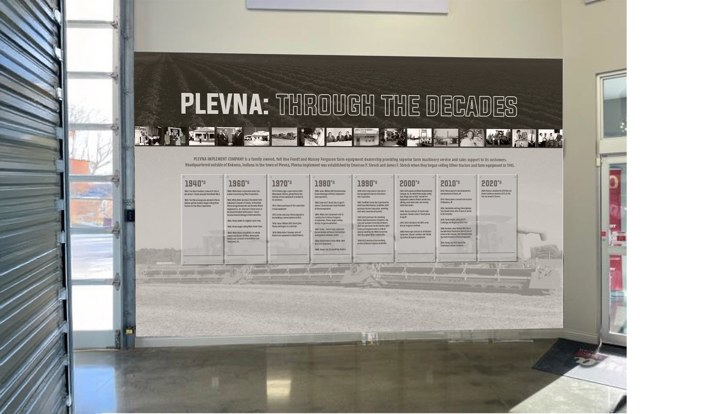 Custom Dealer Values Panel Wall