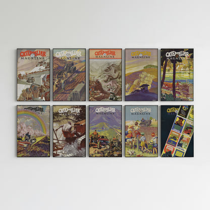 Caterpillar Magazine Wall Art – Complete Set – Issues 11-20 (set of 10)