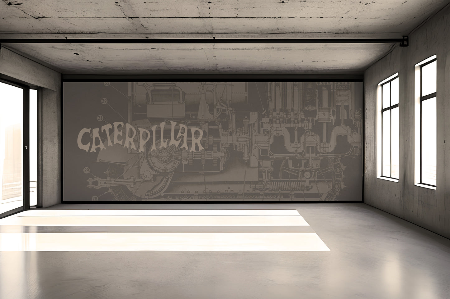 Caterpillar Crawler Art