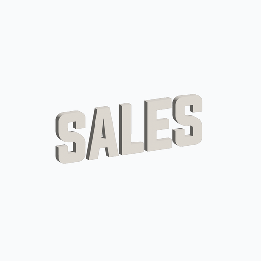 Sales Dimensional Lettering