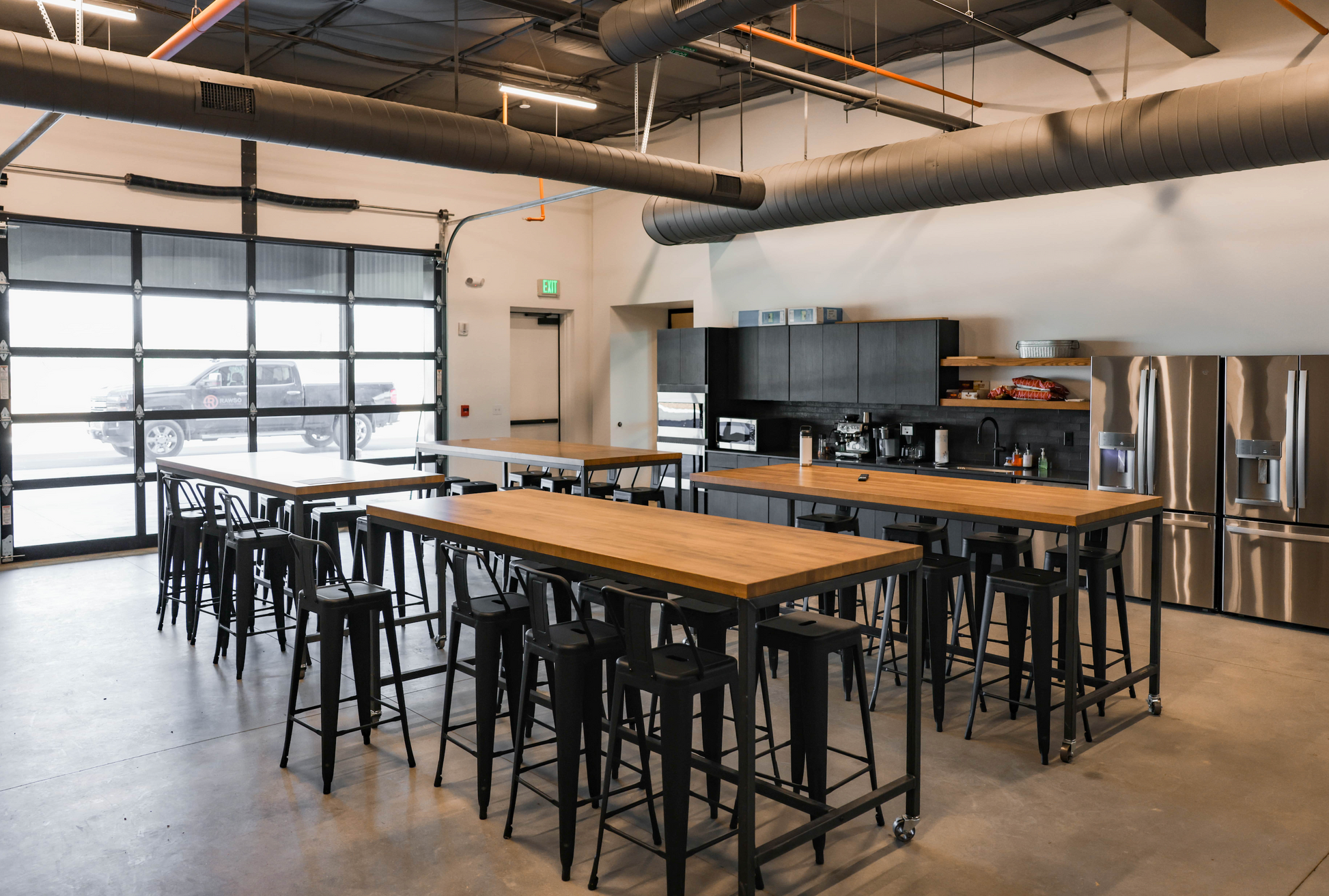 we sell furniture for construction and ag equipment showroom