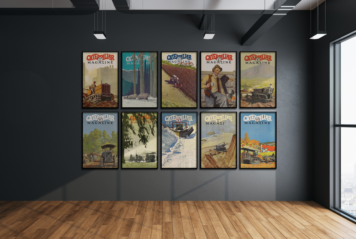 Caterpillar Magazine Wall Art – Complete Set – Issues 1-10 (set of 10)