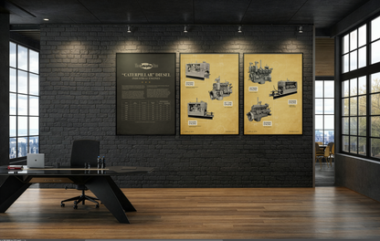 Caterpillar Engines of 1939 (set of 3)