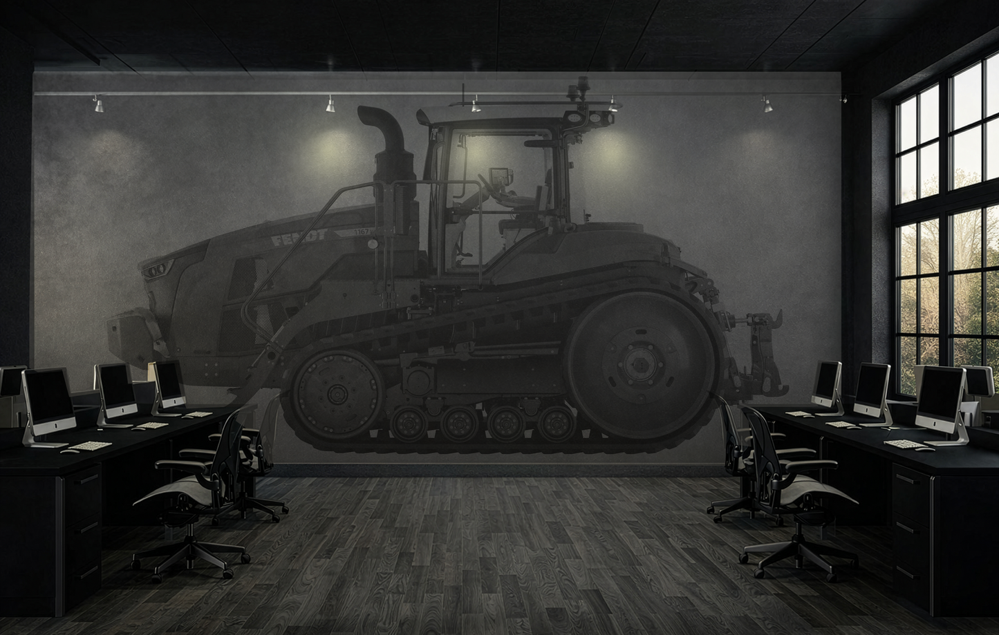 Fendt 1167 Duotone Side View Wall Mural