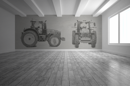 Massey Ferfuson S Series Industrial Gray Wall Mural